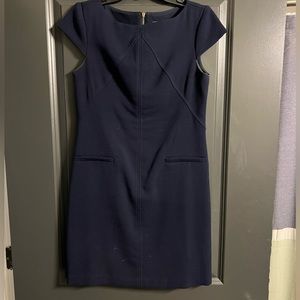 Eliza J navy shift dress